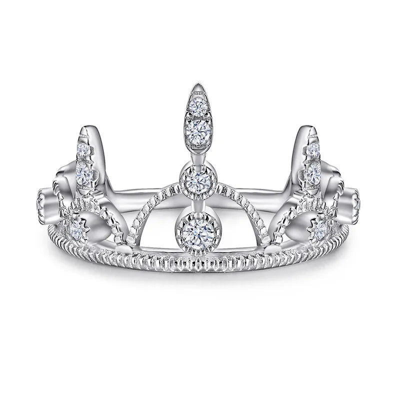 Silver Crown Ring