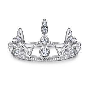 Silver Crown Ring